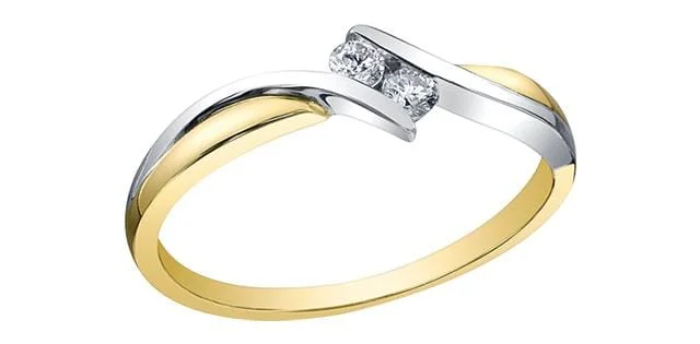 Art Deco - Inspired Women's Diamond Rings with Geometric Designs and Baguette - Cut DiamondsYellow Gold Diamond Ring.