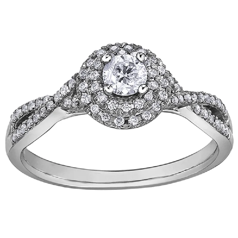 Tennis - Style Women's Diamond Rings with a Continuous Row of Diamonds for a Classic and Versatile LookRound Canadian Diamond Ring