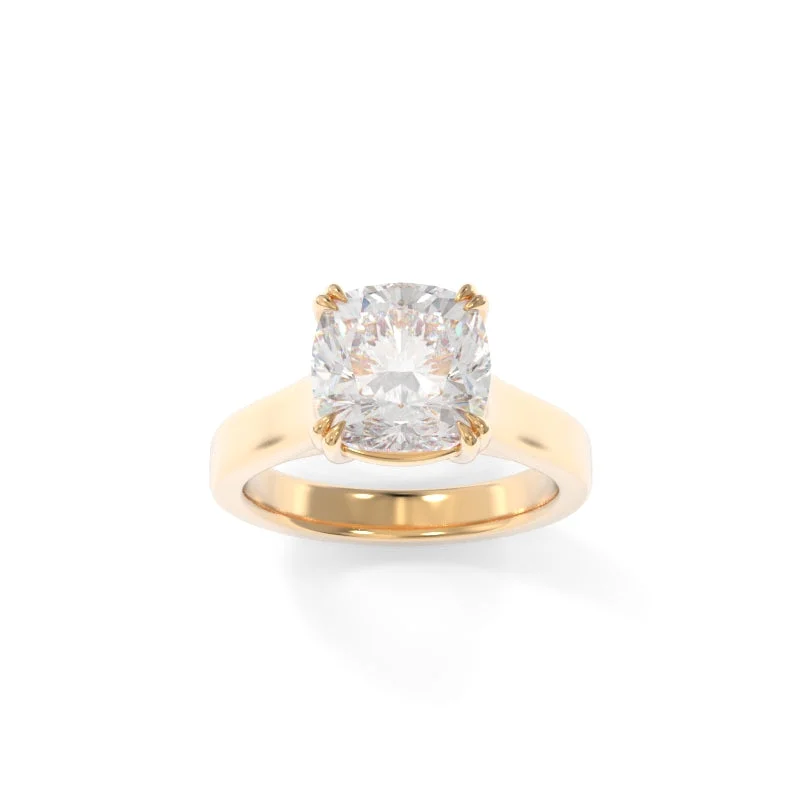 Men's Tourmaline Engagement Rings in 18K Two - Tone Gold with a Floral - Inspired SettingSloan Solitaire Cushion