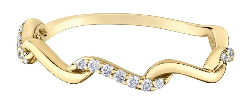 Pear - Shaped Women's Diamond Rings in Yellow Gold with a Single - Diamond Pendant LookYellow Gold Diamond Band.