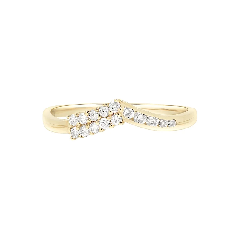 Cushion - Cut Women's Diamond Rings in Platinum with a Soft and Romantic AppearanceDiamond Chevron Eternity Band