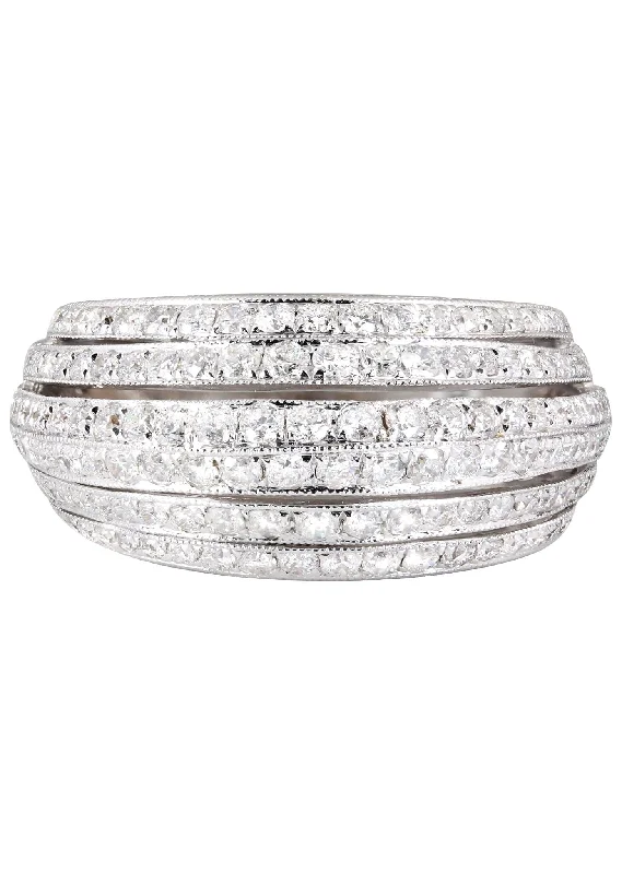 Signature - Design Women's Diamond Rings with a Brand - Specific Pattern and High - Quality Diamonds14K Ladies Diamond Cocktail Ring | 1.73 Carats | 7.11 Grams