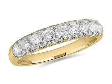 Adjustable Women's Diamond Rings with a Flexible Band for a Comfortable and Custom FitYellow Gold Diamond Band.