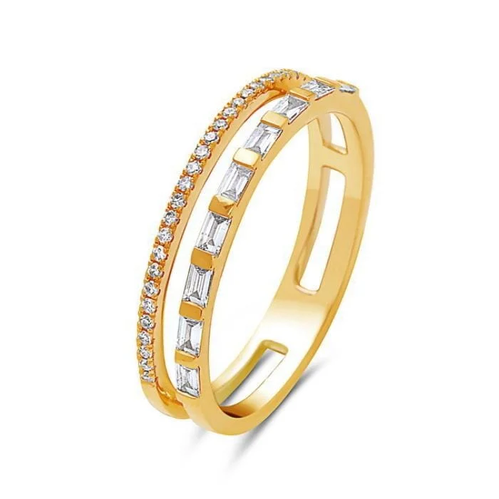 Women's Solitaire Diamond Rings with Round - Cut Diamonds and Platinum Settings for an Elegant EngagementYellow Gold Diamond Ring.