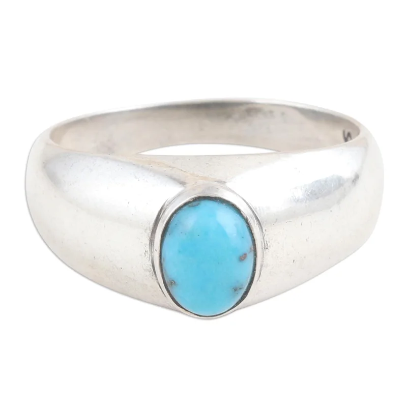 Vintage - Reproduction Fashion Rings in Bronze with Cameo - Style MedallionsNovica Handmade Ocean Accent Sterling Silver Single-Stone Ring