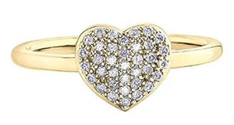 Signature - Design Women's Diamond Rings with a Brand - Specific Pattern and High - Quality DiamondsYellow Gold Diamond Ring.