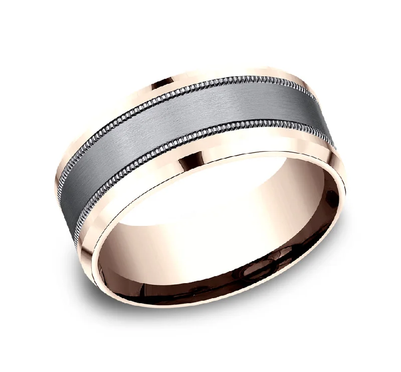 Men's Black Onyx Engagement Rings Set in Titanium for a Modern and Bold LookTHE PROFESSOR