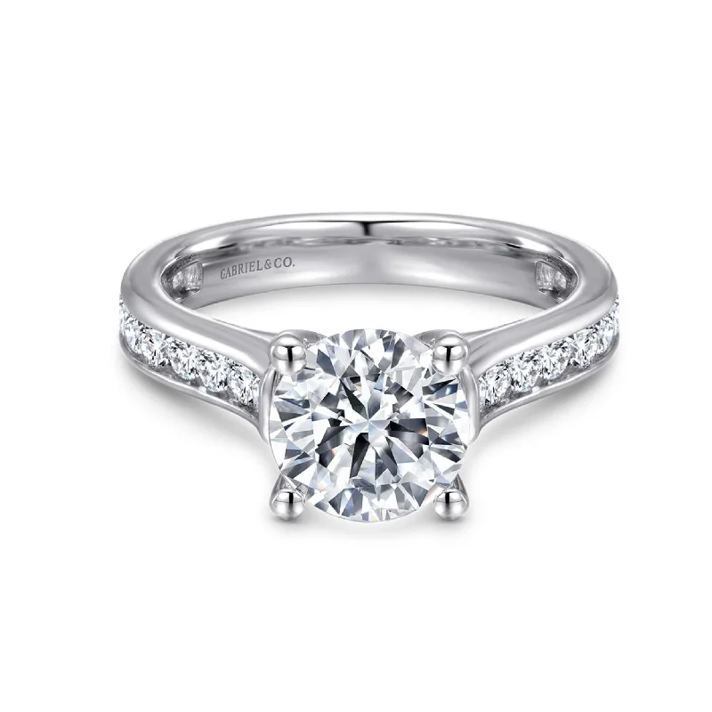 Marquise - Cut Women's Diamond Rings in Palladium for a Unique and Elongated ShapeGabriel 14K White Gold .75ctw 4 Prong Style Diamond Semi-Mount Engagement Ring