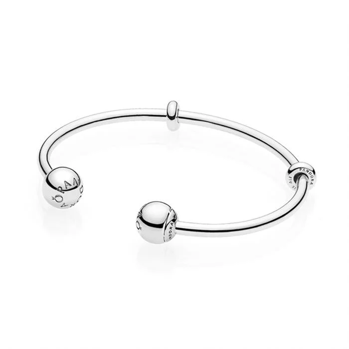 Chamm Bracelets for mindfulnessOpen Plain Ball Cuff Bangle