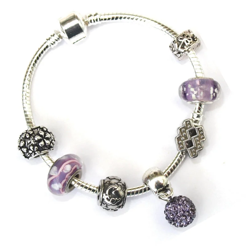 Personalized Chamm BraceletsAdult's Aquarius 'The Water Bearer' Zodiac Sign Silver Plated Charm Bracelet (Jan 20-Feb 18)