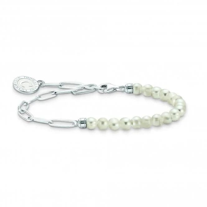 Chamm Bracelets for womenCharmista White Silver Freshwater Pearl Bracelet A2129-158-14