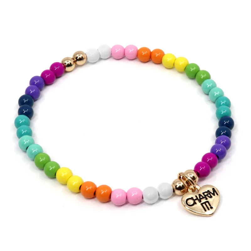 Chamm Bracelets for spiritual healing4mm Rainbow Stretch Bracelet