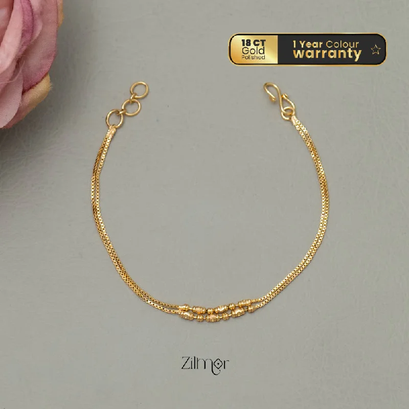 Rose Gold - Plated Bangles with Cubic Zirconia for a Glamorous TouchKY101749 - Gold Toned Bracelet