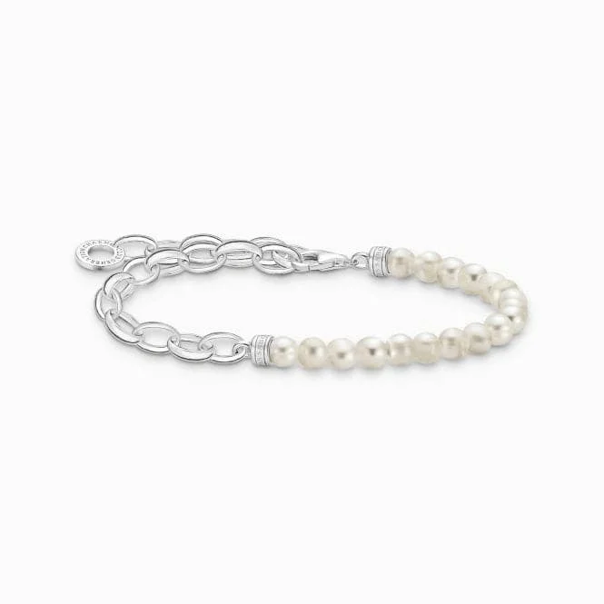 Chamm Bracelets for meditationCharm Club White Pearls Bracelet A2098-082-14