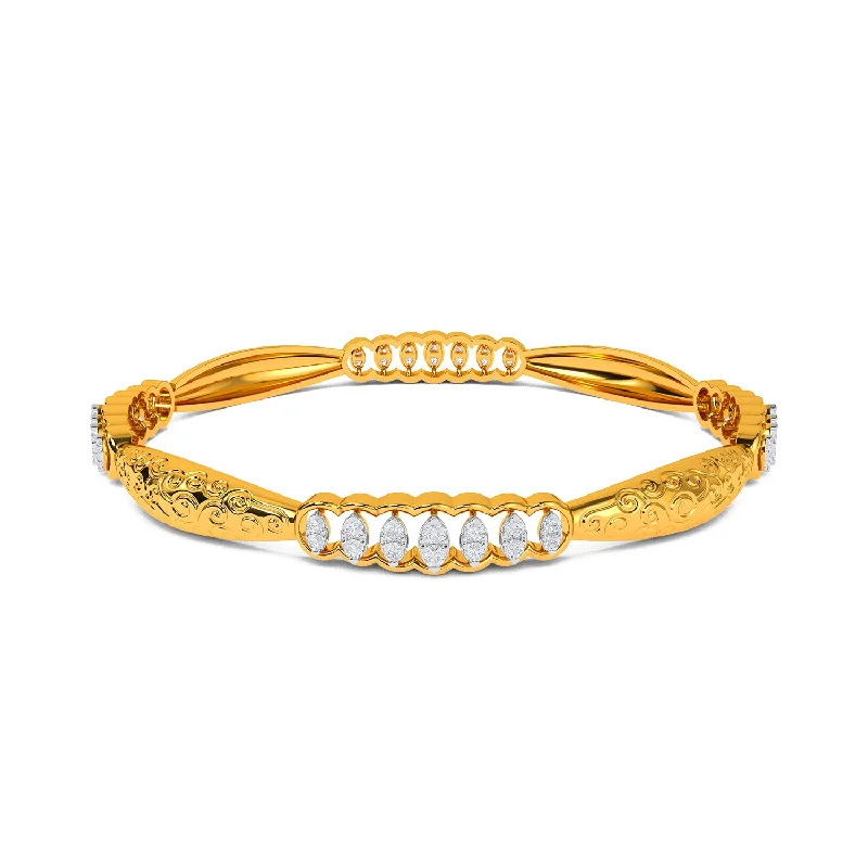 Clear Crystal - Embellished Bangles for a Sparkling and Elegant AppearanceLeoni Bangle