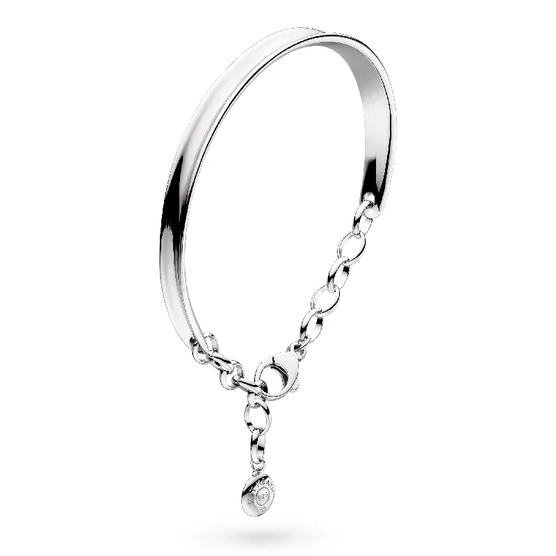 Bangle Sets with Mix - and - Match Patterns for a Versatile AccessorySilver Serenity Changle Bracelet