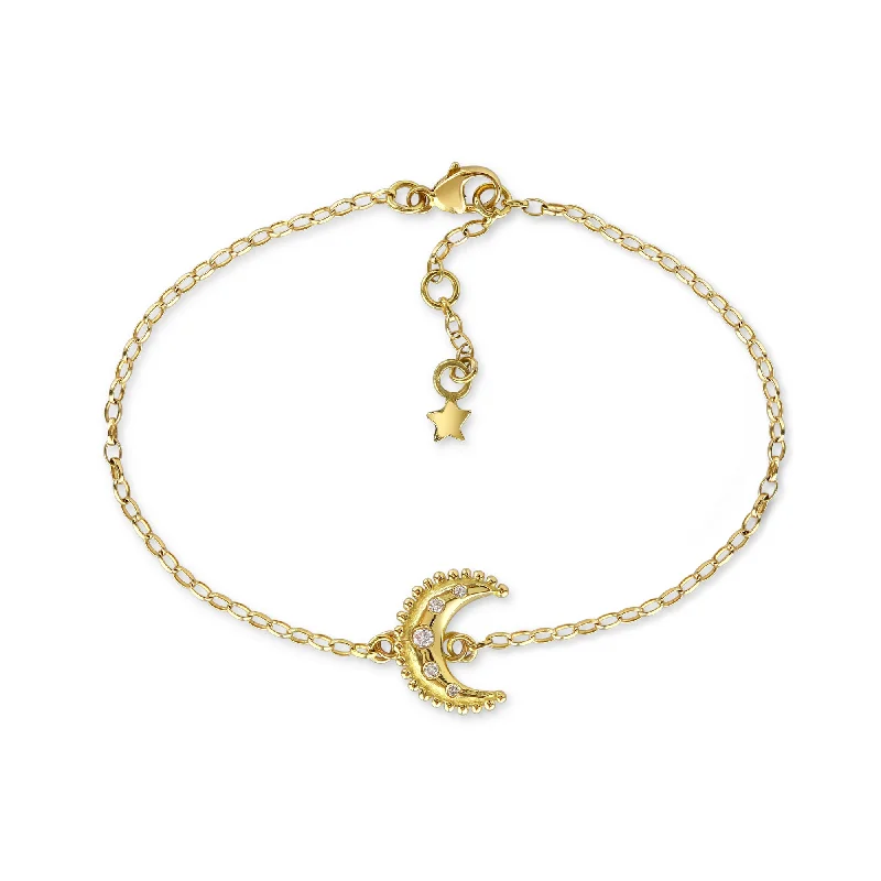 Custom Chamm BraceletsGold & Diamond Luna Bracelet