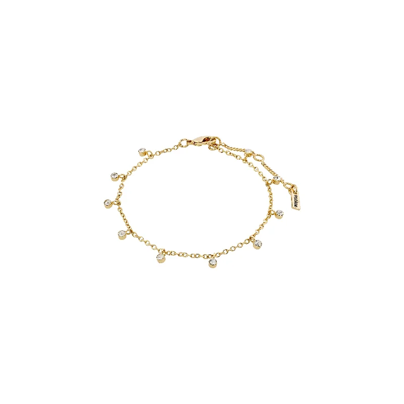 Chamm Bracelets for gift ideasMAJA crystal multi drops bracelet gold-plated