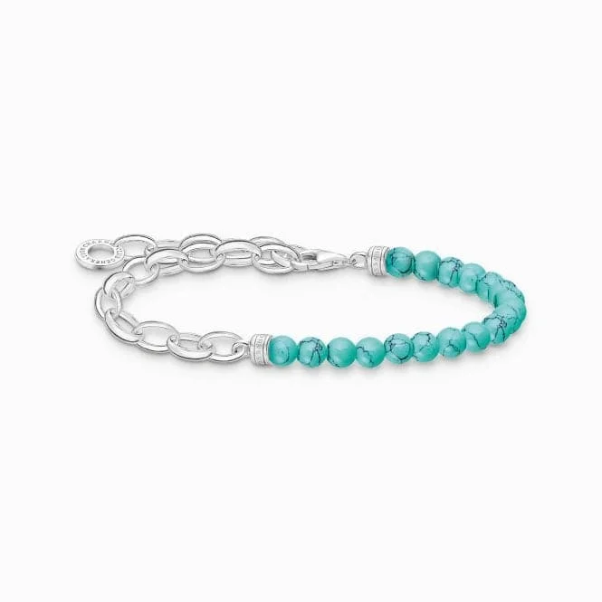 Chamm Bracelets with natural materialsCharm Club Turquoise Pearls Bracelet A2098-404-17