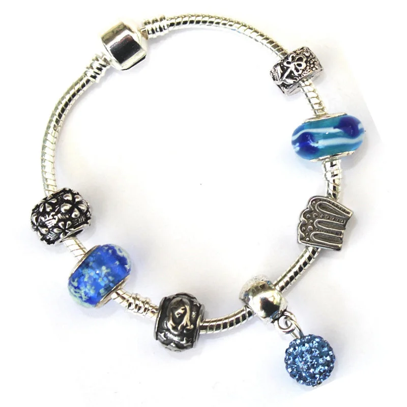 Affordable Chamm BraceletsAdult's Virgo 'The Virgin' Zodiac Sign Silver Plated Charm Bracelet (Aug 23-Sept 22)