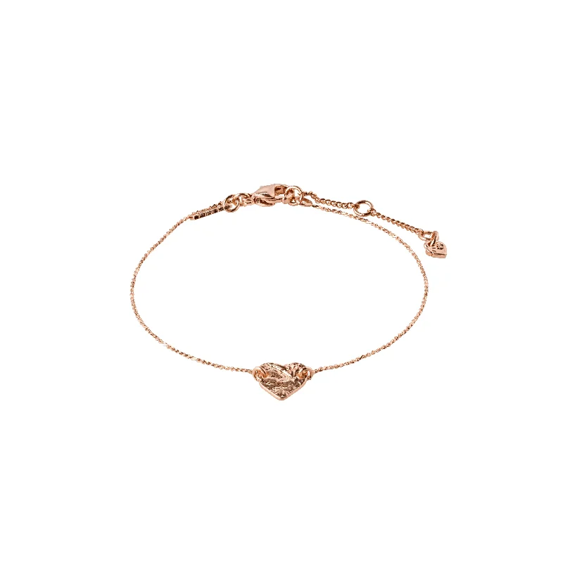 Handmade Chamm BraceletsSOPHIA heart pendant bracelet rosegold-plated