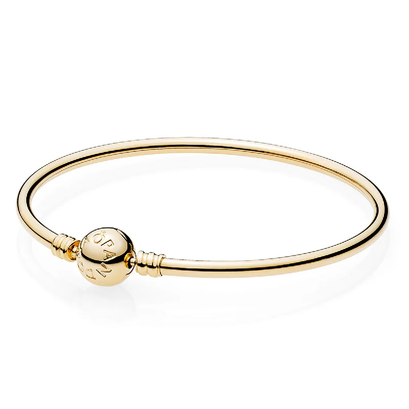 Chamm Bracelets with natural materialsPandora 14k Gold Moments Bangle