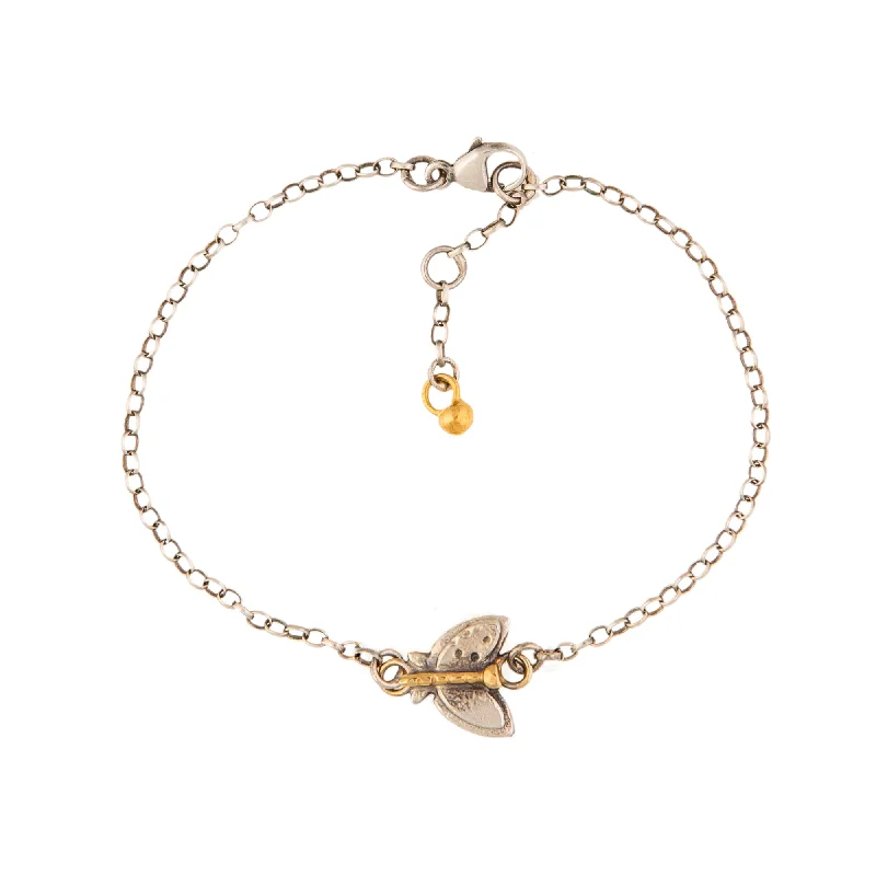 Chamm Bracelets with natural materialsTiny Butterfly Bracelet