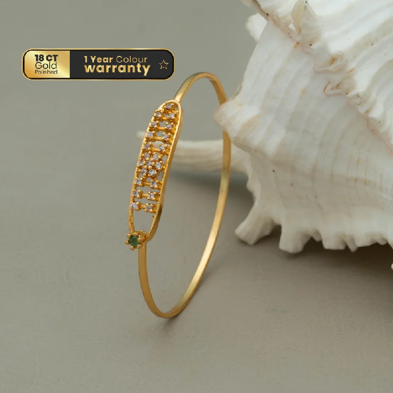 Bangle Bracelets with LED Lights for a Glowing and Trendy AccessoryKF101241 - Gold Plated Openable Bangle