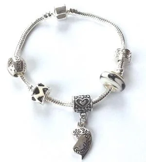 Chamm Bracelets for spiritual healingChildren's Granddaughter 'Half Heart Love Always' Silver Plated Charm Bracelet