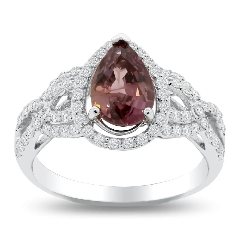 Alexandrite Gemstone Rings in Platinum with a Hidden Halo for a Rare and Luxurious PieceAuriya Platinum 2ct Rare Unheated Purple Sapphire and 1/2ct TDW Diamond Engagement Ring (F-H, I1-I2)