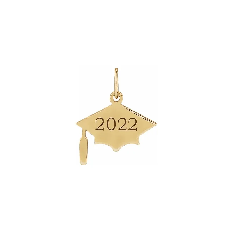 Laser - Cut Woodland Scene Pendant for Nature Enthusiasts2022 Graduation Cap Pendant (14K)