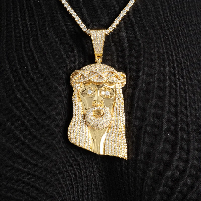 3D - Printed Owl Pendant Necklace in Recycled Plastic for Eco - Conscious FashionistasBig Jesus Piece Pendant 18k Gold