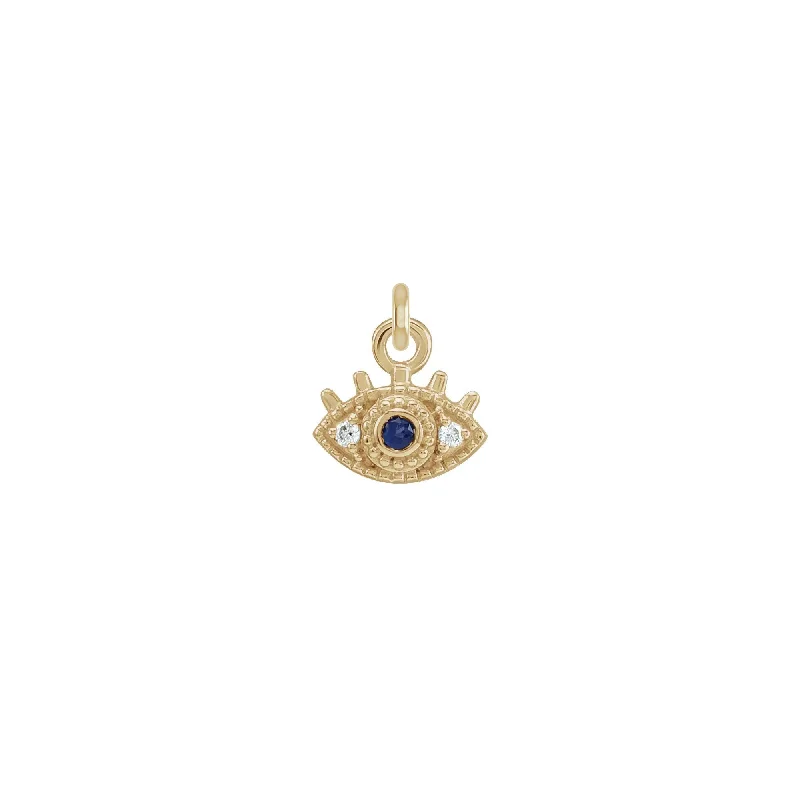 Hand - Carved Jade Buddha Pendant for Spiritual and Cultural SignificanceBlue Sapphire and Diamond Evil Eye Pendant (14K)