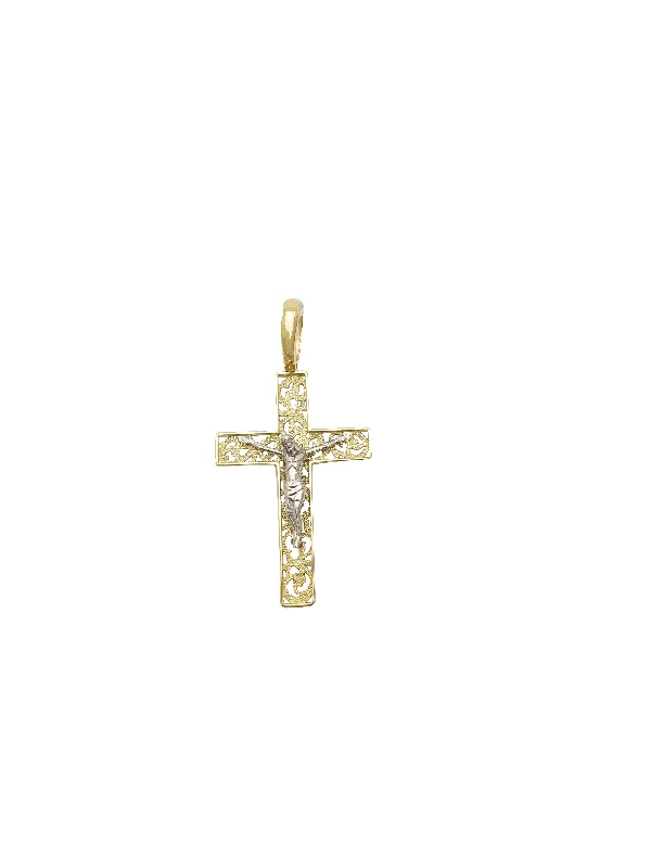 Adjustable - Chain Cubic Zirconia Solitaire Pendant for a Sparkling GiftCross Pendant (14K)