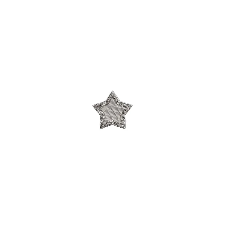 Handmade Leather - Wrapped Crystal Pendant for a Bohemian AestheticDiamond Mini Star Pendant (14K)