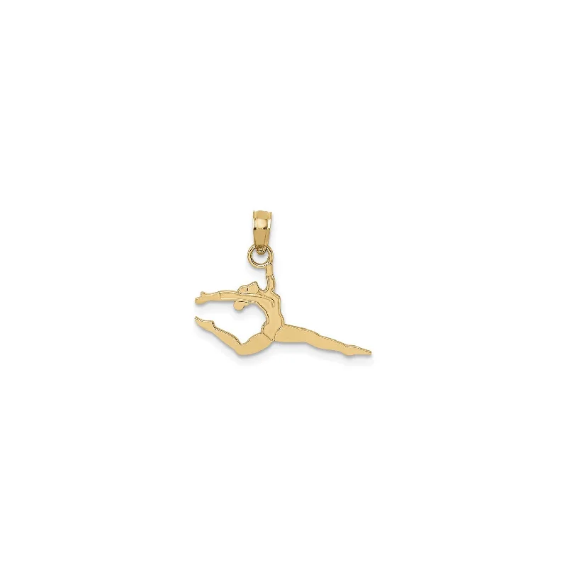 Double - Heart Pendant with Interlocking Design for CouplesDisplacing Female Gymnast Pendant (14K)