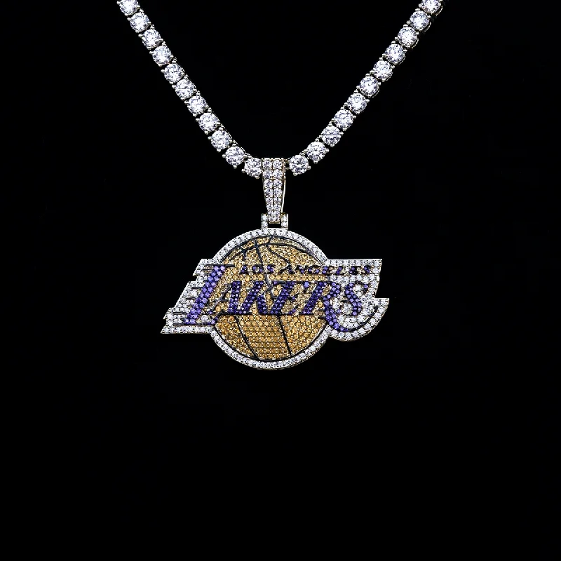 Antique - Inspired Filigree - Worked Cross Pendant Necklace for Religious CeremoniesLos Angeles Lakers Official NBA Large Logo Pendant