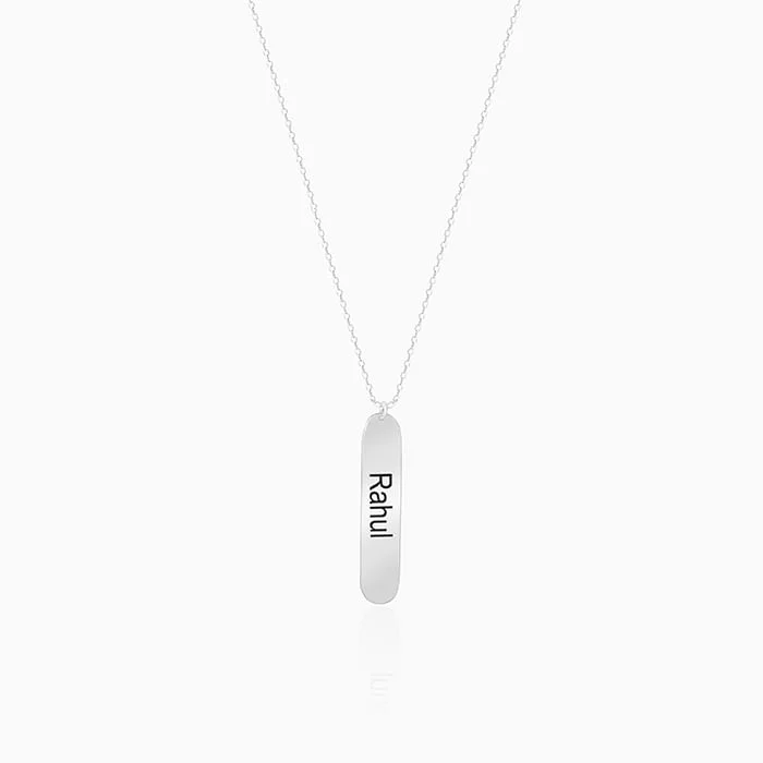 LED - Illuminated Moon Pendant Necklace for Nighttime EventsPersonalised Silver Charming Two Sided Necklace