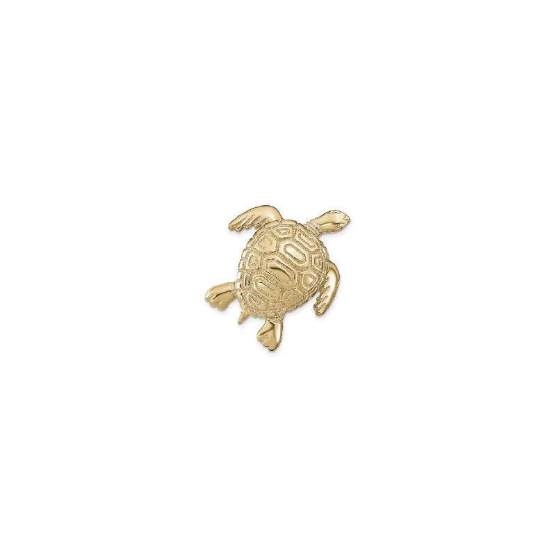 Water - Resistant Stainless Steel Diving - Themed Pendant for DiversSea Turtle 3D Pendant (14K)