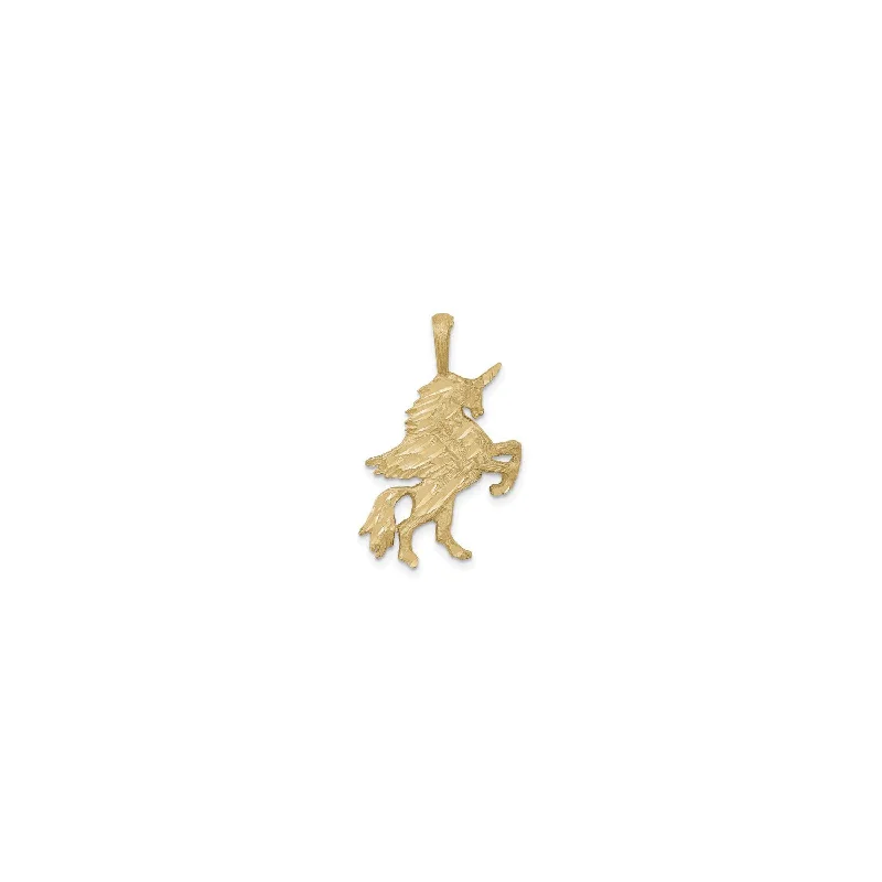 Water - Resistant Stainless Steel Diving - Themed Pendant for DiversSublime Rearing Unicorn Pendant (14K)