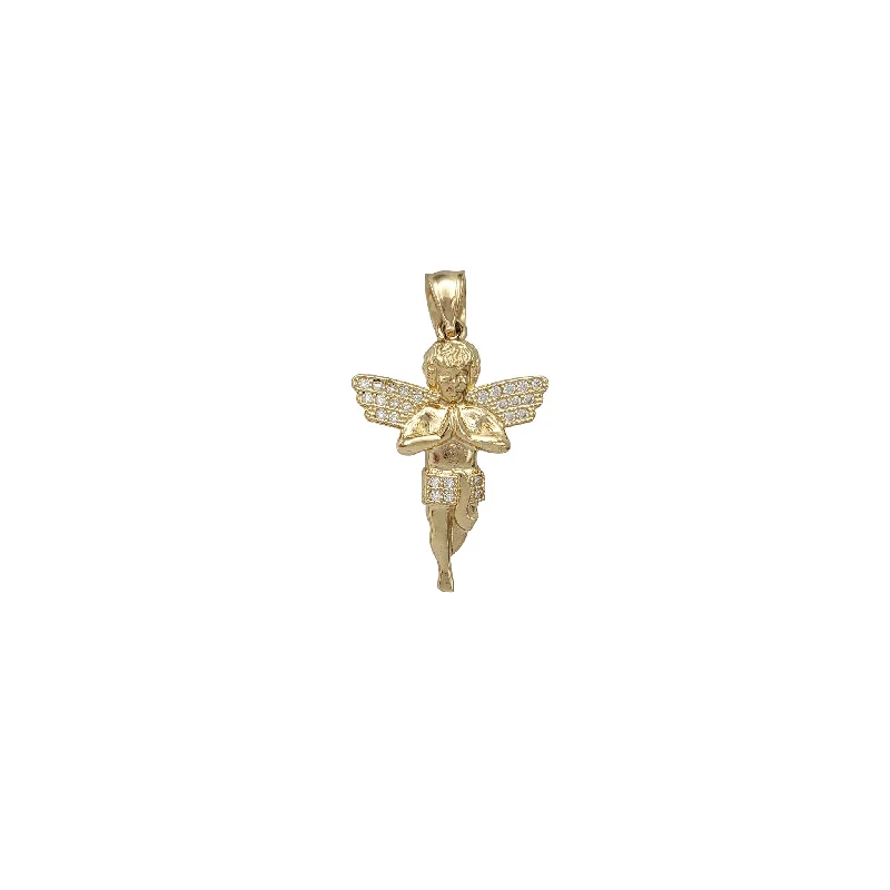 Hand - Carved Jade Buddha Pendant for Spiritual and Cultural SignificanceZirconia Baby Angel Pendant (14K)