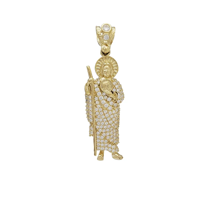 3D - Printed Polymer Clay Animal - Print Pendant for a Fun and Quirky AccessoryZirconia Sacred Jesus w/ Rod Pendant (14K)